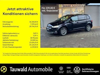 Gebraucht VW Touran Comfortline 150 PS (110 kW) 2024 Schwarz Van / Kleinbus