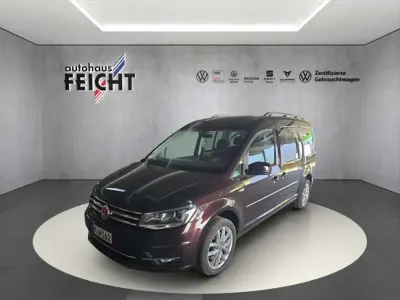 Gebraucht VW Caddy Highline 125 PS (91 kW) 2016 Black berry metallic Van / Kleinbus
