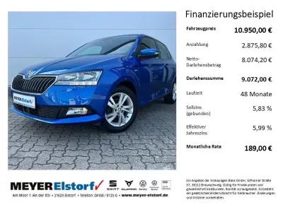Gebraucht Skoda Fabia Soleil 75 PS (55 kW) 2019 Blau Kleinwagen