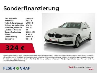 Gebraucht BMW 520 Sport Line 184 PS (135 kW) 2020 Mineralweiß metallic Kombi