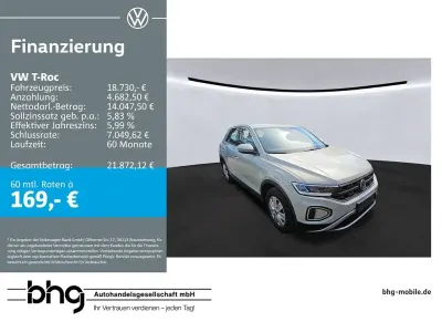 Gebraucht VW T-Roc Basis 110 PS (80 kW) 2023 Grau SUV