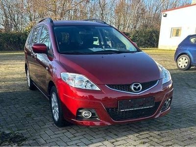 Gebraucht Mazda 5 Active 116 PS (85 kW) 2010 Carminarot metallic Van / Kleinbus