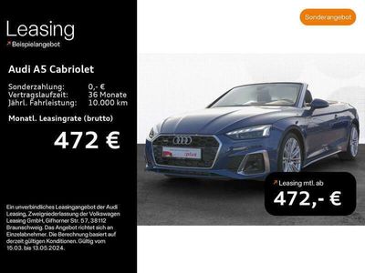 gebraucht Audi A5 Cabriolet 45 TFSI quattro S line Matrix|AHK