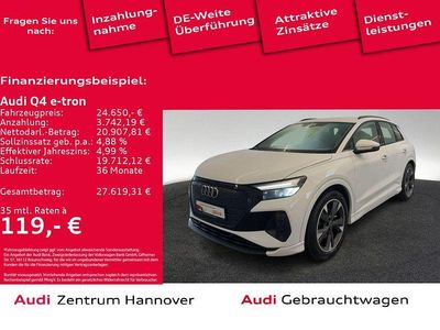 Gebraucht Audi Q4 e-tron Advanced 125 kW (170 PS) 2022 Gletscherweiß metallic SUV