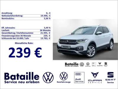 Gebraucht VW T-Cross Style 110 PS (80 kW) 2022 Weiß SUV