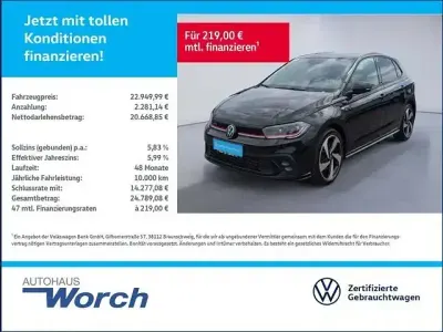 Gebraucht VW Polo GTI 207 PS (152 kW) 2024 Schwarz Kleinwagen