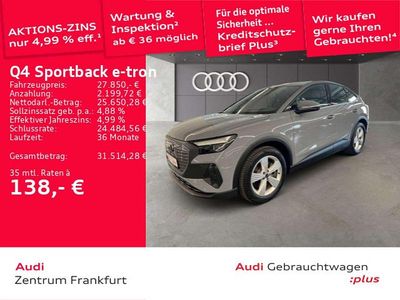 Gebraucht Audi Q4 e-tron 150 kW (204 PS) 2022 Kieselgrau SUV