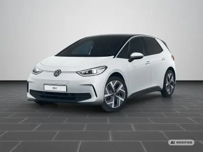 Gebraucht VW ID.3 150 kW (204 PS) 2023 Gletscherweiß metallic schwarz (metallic) Kleinwagen