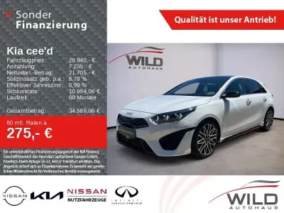 Gebraucht Kia Ceed GT GT 204 PS (150 kW) 2023 Hw2) deluxeweiss met. (weiss Limousine