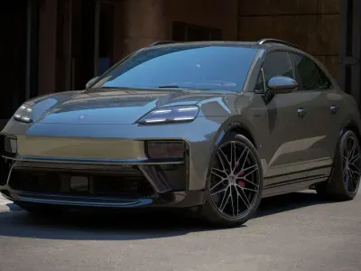 Neu Porsche Macan Turbo 469 kW (639 PS) 2026 Grün SUV
