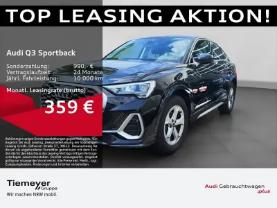 Gebraucht Audi Q3 Sportback S-Line 150 PS (110 kW) 2023 Schwarz SUV