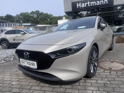 Neu Mazda 3 Exclusive-Line 140 PS (102 kW) 2025 Platinum quartz (beige) Limousine