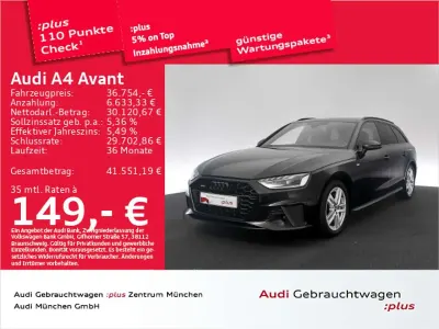 Gebraucht Audi A4 S-Line 204 PS (150 kW) 2024 Mythosschwarz metallic Kombi