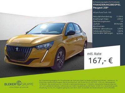 Gelb Gebraucht 2023 Peugeot 208 Allure Kleinwagen | 14.380 € (Guter Preis)