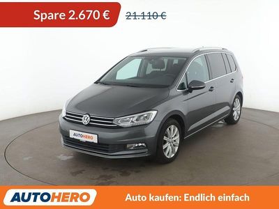 Schwarz Gebraucht 2017 VW Touran Highline Van / Kleinbus | 18.440 € (Guter Preis)