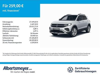 Silber Gebraucht 2025 VW T-Cross Goal SUV | 27.499 € (Etwas zu teuer)