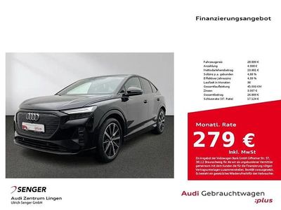 Schwarz Gebraucht 2022 Audi Q4 Sportback e-tron Sport SUV | 28.880 € (Fairer Preis)
