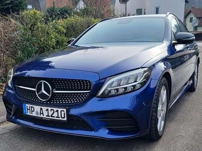Gebraucht Mercedes C180 AMG line 156 PS (114 kW) 2018 Blau Kombi