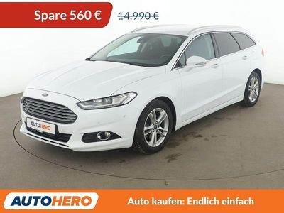 Weiß Gebraucht 2015 Ford Mondeo Titanium Kombi | 14.430 € (Teuer)