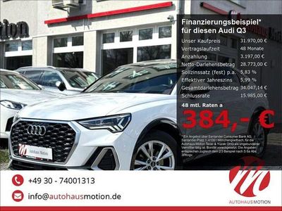Gebraucht Audi Q3 Sportback S-Line 150 PS (110 kW) 2022 Weiß SUV