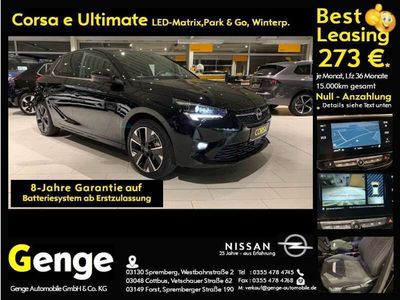 Gebraucht Opel Corsa-e Ultimate 100 kW (136 PS) 2023 Diamant schwarz metallic Kleinwagen