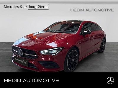 Brugt Mercedes CLA200 Shooting Brake AMG 120 HK (88 kW) 2021 Rød Stationcar