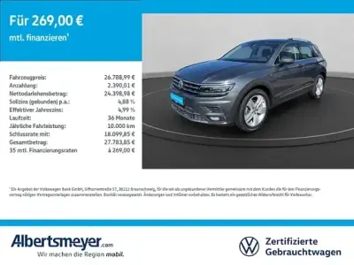 Usata VW Tiguan Highline 110 CV (80 kW) 2020 Grigio SUV