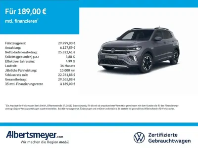 Brugt VW T-Cross R-line 150 HK (110 kW) 2025 Grå SUV