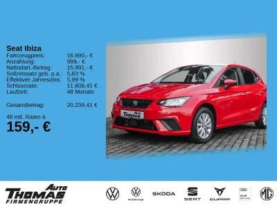 Brugt Seat Ibiza Style 116 HK (85 kW) 2024 Rød Sedan
