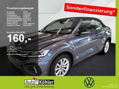 Gebraucht VW T-Roc Cabriolet R-line 150 PS (110 kW) 2025 Rauchgrau metallic Cabrio