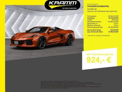 Neu Corvette C8 482 PS (354 kW) 2025 Orange Cabrio