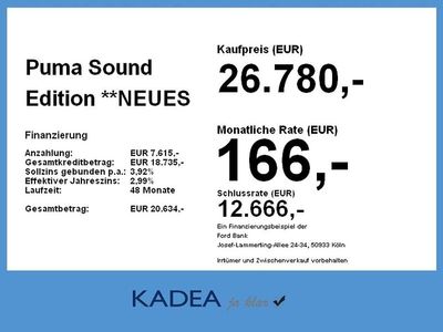 Metropolis weiß Neu 2025 Ford Puma Kleinwagen | 26.480 €