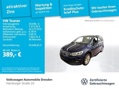 Gebraucht VW Touran Highline 150 PS (110 kW) 2023 Blau Van / Kleinbus