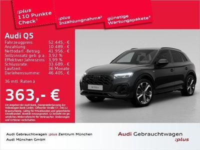 Gebraucht Audi Q5 S-Line 299 PS (219 kW) 2023 Mythosschwarz metallic SUV