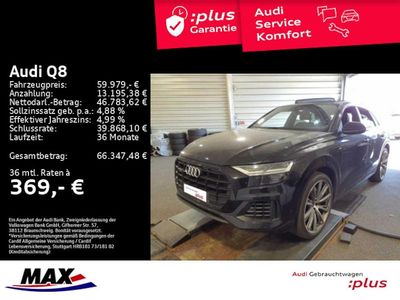 Second-hand Audi Q8 S-Line 381 CP (280 kW) 2023 Negru SUV