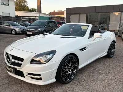 Gebraucht Mercedes SLK200 AMG 184 PS (135 kW) 2014 Polarweiss  unilack Cabrio