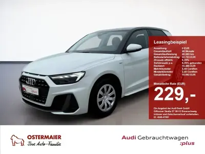 Gebraucht Audi A1 Sportback S-Line 95 PS (69 kW) 2025 Gletscherweiß mythosschwarz Kleinwagen