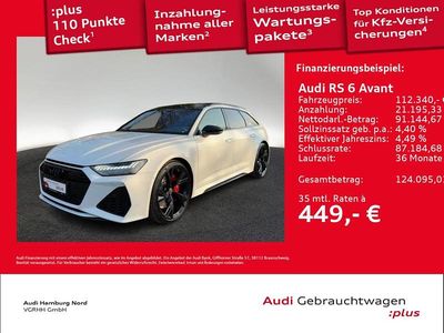 Usata Audi RS6 Ambiente 600 CV (441 kW) 2024 Bianco Station wagon