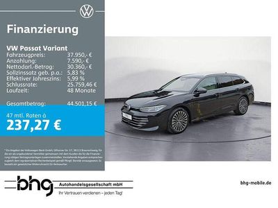 Gebraucht VW Passat Elegance 204 PS (150 kW) 2025 Grenadillschwarz metallic Kombi