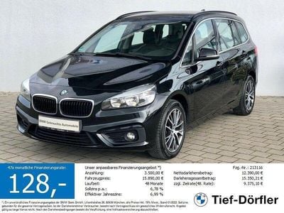 Usata BMW 220 Gran Tourer Advantage 192 CV (141 kW) 2016 Nero Monovolume