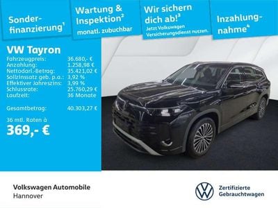Gebraucht VW Tayron Life 150 PS (110 kW) 2025 Grenadillschwarz metallic SUV