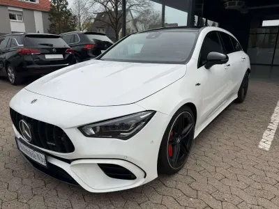 Gebraucht Mercedes CLA45 AMG Shooting Brake AMG 421 PS (309 kW) 2022 Polarweiss Kombi