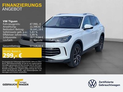 Neu VW Tiguan Elegance 204 PS (150 kW) 2025 Weiß SUV