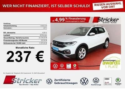 Weiß Gebraucht 2022 VW T-Cross Style SUV | 19.949 € (Guter Preis)
