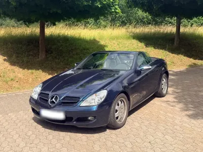 Gebraucht Mercedes SLK200 163 PS (119 kW) 2005 Blau Cabrio