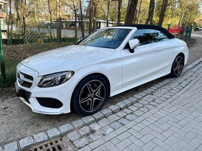 Usata Mercedes C250 AMG line 204 CV (150 kW) 2017 Bianco Cabrio