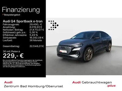Gebraucht Audi Q4 Sportback e-tron S-Line 219 kW (299 PS) 2022 Taifungrau metallic SUV