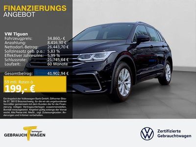 Usata VW Tiguan R-line 190 CV (139 kW) 2023 Nero SUV