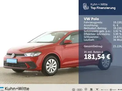Second-hand VW Polo Life 95 CP (69 kW) 2025 Roșu Berlinǎ