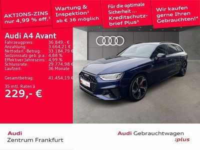 Blau Gebraucht 2024 Audi A4 S-Line Kombi | 36.849 € (Fairer Preis)